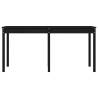 Garden Table Black 159.5x82.5x76 cm Solid Pine - HipoMarket