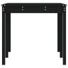 Garden Table Black 159.5x82.5x76 cm Solid Pine - HipoMarket