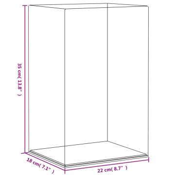 Acrylic Display Box - 22x18x35 cm Transparent Case