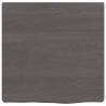 Dark Brown Solid Wood Bathroom Countertop | 40x40 cm