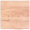 Light Brown Solid Wood Bathroom Countertop | 40x40 cm