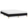 Black Fabric Double Bed Frame 135x190 cm | HipoMarket