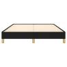 Black Fabric Double Bed Frame 135x190 cm | HipoMarket