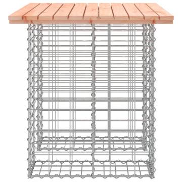 Garden Bench Gabion Design | Solid Wood Douglas - 100x70 cm