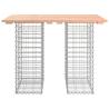 Garden Bench Gabion Design | Solid Wood Douglas - 100x70 cm