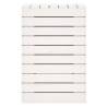 Laundry Basket White 44x44x66 cm - Solid Pine Wood