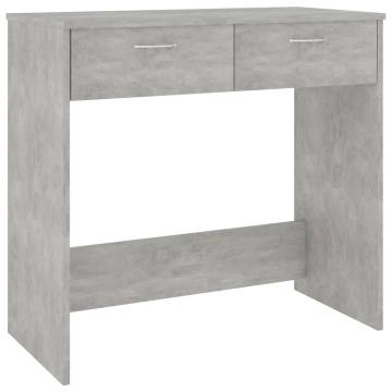 Concrete Grey Desk 80x40x75 cm | Modern Engineered Wood