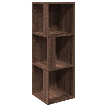 Corner Cabinet Brown Oak - Stylish Storage Solution 33x33x100 cm