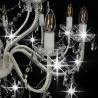 Elegant 2-Layer White Chandelier | 15 x E14 Bulbs