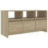 Stylish TV Cabinet Sonoma Oak - 102x37.5x52.5 cm Engineered Wood