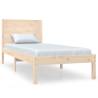 Solid Wood Bed Frame 75x190 cm Small Single - Hipomarket