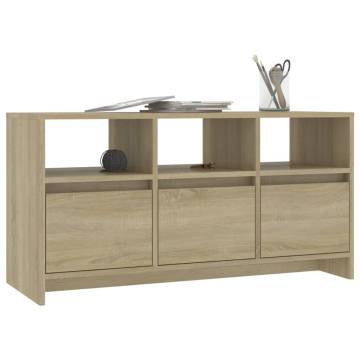 Stylish TV Cabinet Sonoma Oak - 102x37.5x52.5 cm Engineered Wood