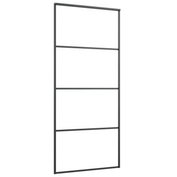 Sliding Door with Hardware Set 90x205 cm - ESG Glass & Aluminium