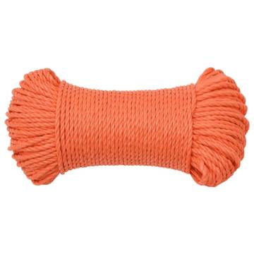 Work Rope Orange 3mm 50m Polypropylene | Durable & Versatile