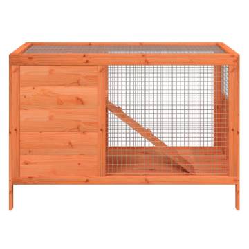 Rabbit Hutch Brown 103x44 cm | Solid Pine Wood Pet House