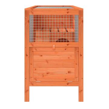 Rabbit Hutch Brown 103x44 cm | Solid Pine Wood Pet House