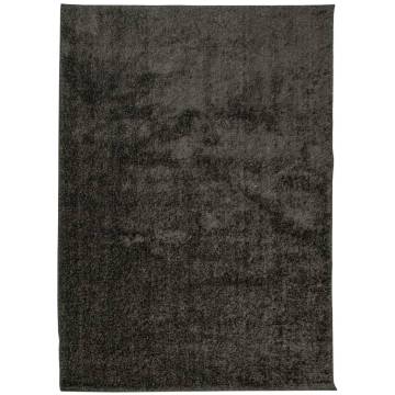 Rug ISTAN High Pile Shiny Look Anthracite 200x280 cm