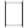 Firewood Rack Black 80x35x120 cm - Sturdy & Elegant Storage