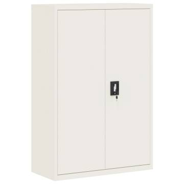 File Cabinet White 90x40x140 cm Steel - Organize Your Office