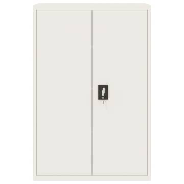 File Cabinet White 90x40x140 cm Steel - Organize Your Office