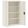 File Cabinet White 90x40x140 cm Steel - Organize Your Office