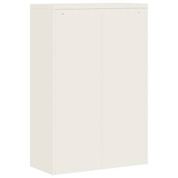 File Cabinet White 90x40x140 cm Steel - Organize Your Office