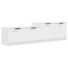 Stylish White TV Cabinet - 158.5x36x45 cm - Engineered Wood