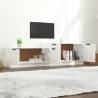 Stylish White TV Cabinet - 158.5x36x45 cm - Engineered Wood