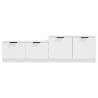 Stylish White TV Cabinet - 158.5x36x45 cm - Engineered Wood