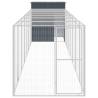 Durable Chicken Cage with Run - Anthracite 165x863x181 cm