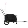 Pet Bike Trailer - Black Oxford Fabric & Iron | HipoMarket