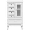 Elegant White Cabinet with 5 Drawers & 2 Shelves - Hipomarket