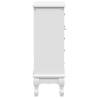 Elegant White Cabinet with 5 Drawers & 2 Shelves - Hipomarket