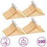 100 pcs Clothes Hanger Set Non-slip Hardwood Colour brown Quantity in Package 100 Number of 1 