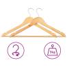 100 pcs Non-slip Hardwood Clothes Hanger Set | Durable & Sturdy