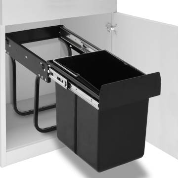 Soft-Close 20L Kitchen Cupboard Pull-out Dustbin