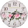 Vintage Wall Clock Flower 30 cm - Retro Home Decor | HipoMarket