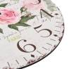 Vintage Wall Clock Flower 30 cm - Retro Home Decor | HipoMarket