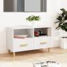 Stylish White TV Cabinet in Engineered Wood | 80x36x50 cm