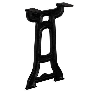 2 pcs Y-Frame Cast Iron Bench Legs | Industrial Style | HipoMarket