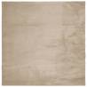 HUARTE Short Pile Soft Washable Rug - Sand 120x120 cm