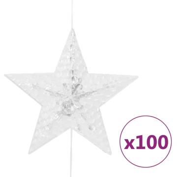 LED Star Curtain Fairy Lights - 500 Warm White LEDs | HipoMarket