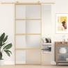 Sliding Door Gold 90x205 cm Frosted ESG Glass and Aluminium Colour gold Size 90 x 205 cm Quantity in Package 1 Model frosted 