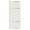 Sliding Door Gold 90x205 cm - Frosted ESG Glass & Aluminium