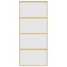 Sliding Door Gold 90x205 cm - Frosted ESG Glass & Aluminium