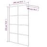 Walk-in Shower Wall White 140x195 cm Clear ESG Glass