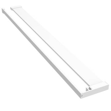 Durable White Shower Shelf for Walk-in Shower Wall - 80 cm