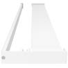 Durable White Shower Shelf for Walk-in Shower Wall - 80 cm