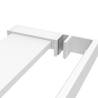 Durable White Shower Shelf for Walk-in Shower Wall - 80 cm