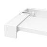 Durable White Shower Shelf for Walk-in Shower Wall - 80 cm